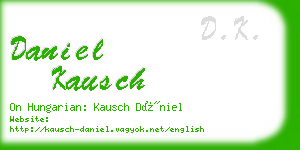 daniel kausch business card